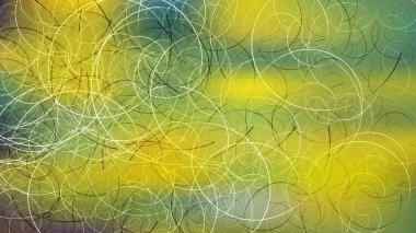 Yeşil Sarı Desen Arka Plan