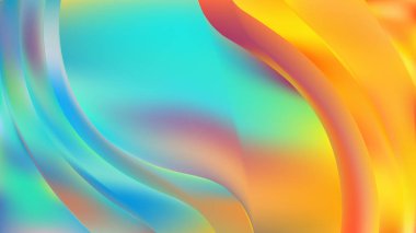 Turuncu Mavi Sarı Arka Plan