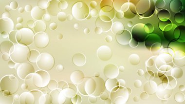 Yeşil Desen Sarı Arka Plan