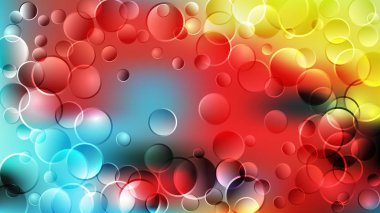 Kırmızı Mavi Daire Arka Plan