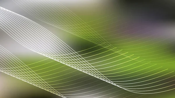 Green Spider Web Line Background