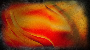 Turuncu Boyama Kırmızı Arka Plan Güzel zarif İllüstrasyon grafik sanat tasarımı