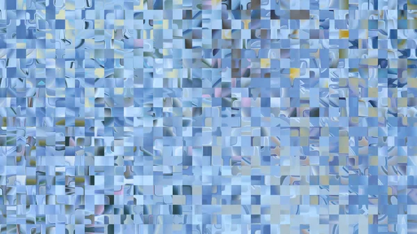 Blau Muster Mosaik Hintergrund Schön Elegant Illustration Grafik Design — Stockfoto