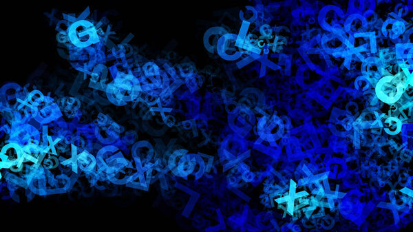 Blue Electric Art Background
