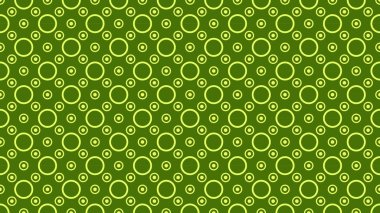 Yeşil Dikişsiz Geometrik Daire Desen Arka Plan