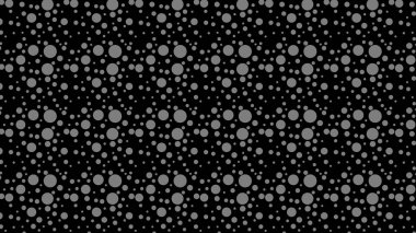 Siyah Dikişsiz Rastgele Daire Noktalar Desen Vektör