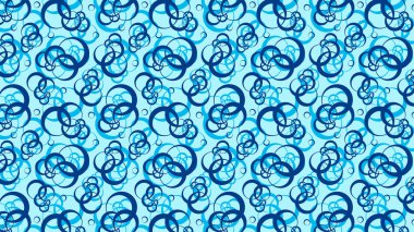 Blue Overlapping Circles Pattern Background Image clipart