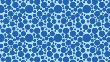 Mavi Dikişsiz Rastgele Daire Nokta Desen Tasarımı