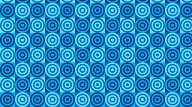 Mavi Dikişsiz Eşmerkezli Daireler Desen Arka Plan Illustrator