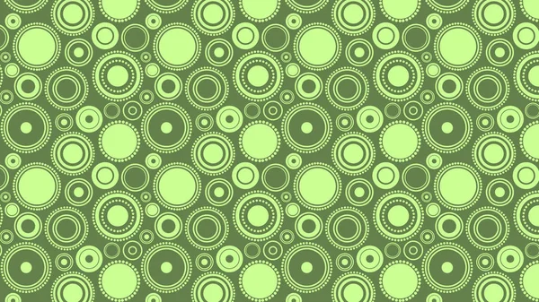 Grüne geometrische Kreis Hintergrund Muster Vektor Kunst — Stockvektor