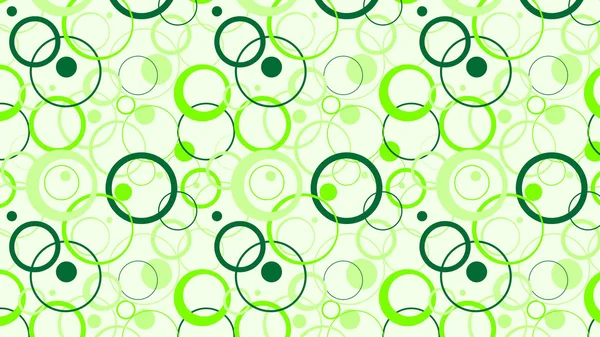 Luz verde sobreposição círculos padrão fundo — Vetor de Stock