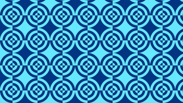 Blue Quarter Circles Pattern Background