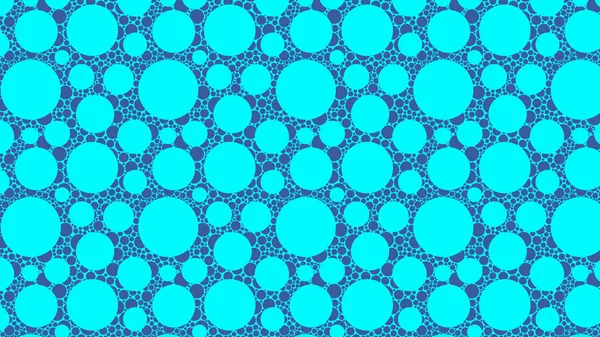 Turquoise Seamless Circle Pattern Vector — Stock Vector