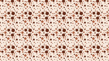Kahverengi Rastgele Daireler Nokta Desen Arka Plan