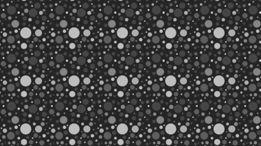Koyu Gri Rastgele Daireler Nokta Deseni