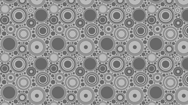 Grey Seamless Circle Pattern Design — Stock Vector