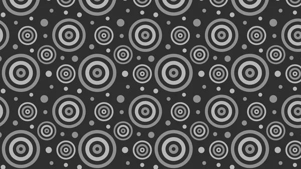Dark Grey sömlösa koncentriska cirklar mönster vektor konst — Stock vektor