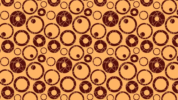 Orange geometrischer Kreis Hintergrund Muster Bild — Stockvektor