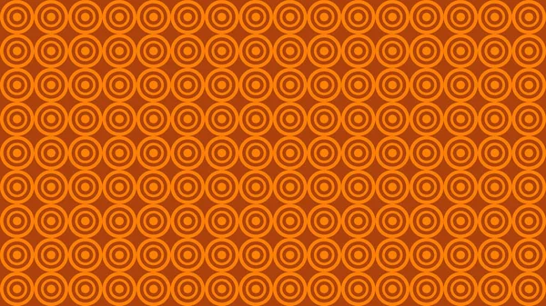 Círculos concéntricos sin costura naranja patrón de fondo Vector imagen — Archivo Imágenes Vectoriales