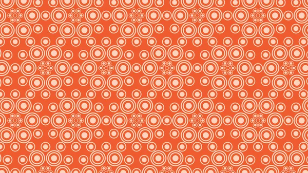 Orange Kreis Hintergrund Muster Vektor Grafik — Stockvektor