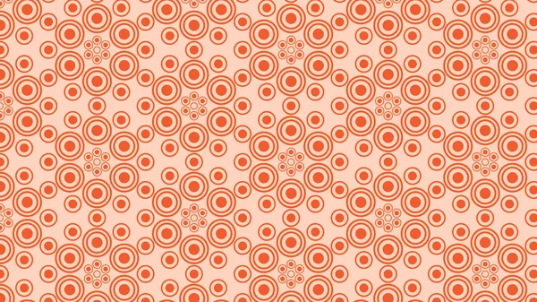 Orange geometrische Kreis Muster Hintergrund Illustrator — Stockvektor