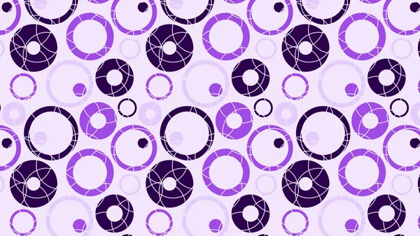 Fondo de patrón de círculo geométrico inconsútil púrpura — Vector de stock