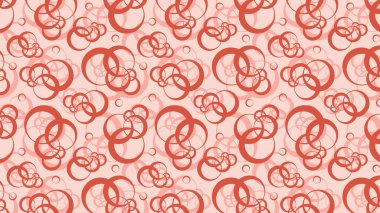 Kırmızı Çakışan Daireler Arka Plan Deseni