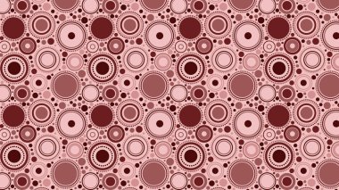 Kırmızı Dağınık Daireler Arka Plan Deseni