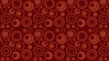 Koyu Kırmızı Daire Arka Plan Desen Vektör Grafiği