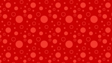Kırmızı Geometrik Daire Arka Plan Desen Vektör İllüstrasyon