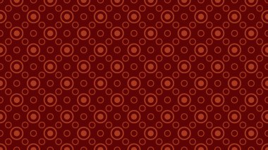 Koyu Kırmızı Geometrik Daire Arka Plan Deseni