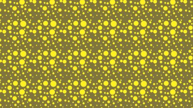 Yellow Seamless Random Dots pattern
