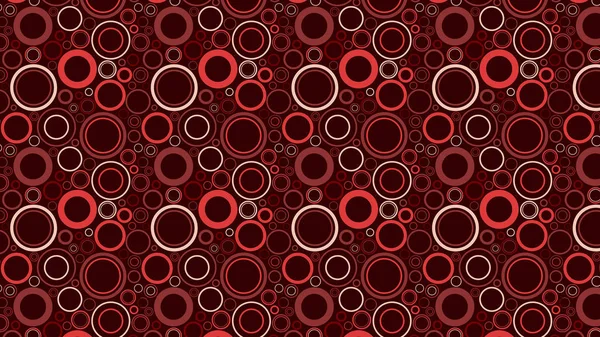 Mörkt röd sömlös cirkel bakgrund mönster — Stock vektor