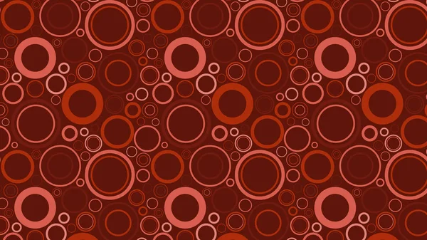 Dark Red Seamless Geometric Circle Background Pattern — Stock Vector