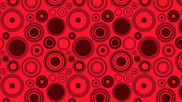 Red Circle Pattern Vector Graphic