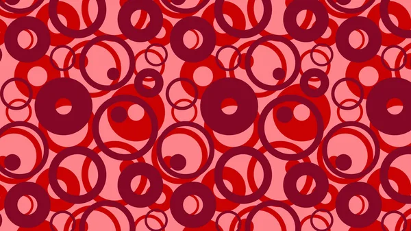 Красная геометрия пересекающихся кругов — стоковый вектор