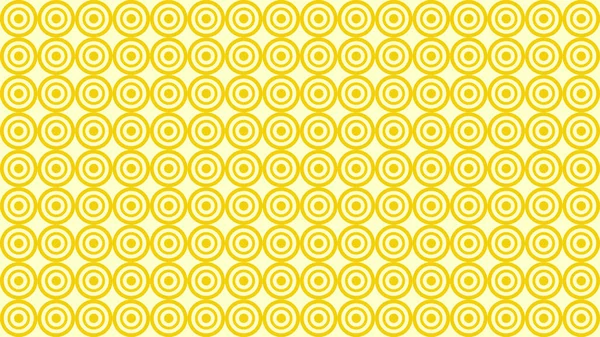 Żółte kręgi koncentryczne wzór — Wektor stockowy