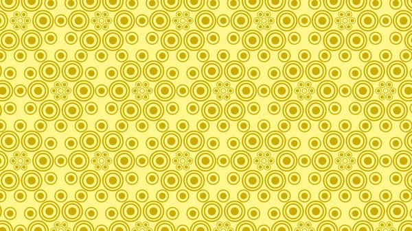 Żółte kółko wzór — Wektor stockowy
