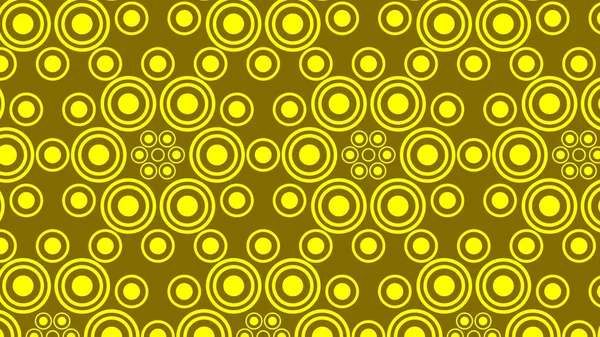 Yellow Geometric Circle Pattern Background — Stock vektor