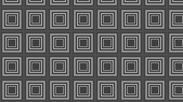 Dunkelgrau nahtlose konzentrische Quadrate Hintergrundbild — Stockvektor