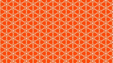 Turuncu Yıldız Arka Plan Deseni