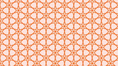 Turuncu Dikişsiz Yıldız Arka Plan Desen Vektör Sanat