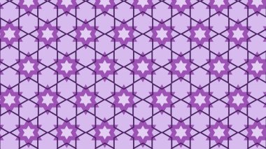 Leylak Dikişsiz Yıldız Desen Arka Plan Grafiği