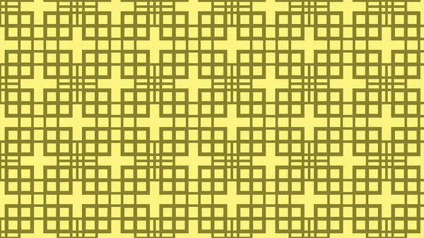 Yellow Geometric Square Pattern Vector Art — Stok Vektör