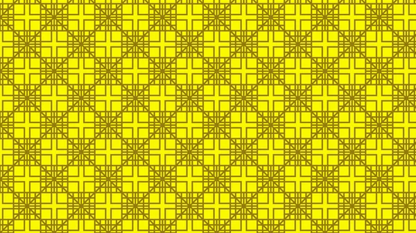 Padrão de fundo quadrado geométrico sem costura amarelo — Vetor de Stock