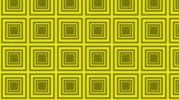 Gelbe konzentrische Quadrate Muster Vektorgrafik — Stockvektor