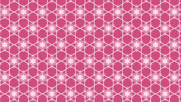 Muster mit rosa Sternen — Stockvektor