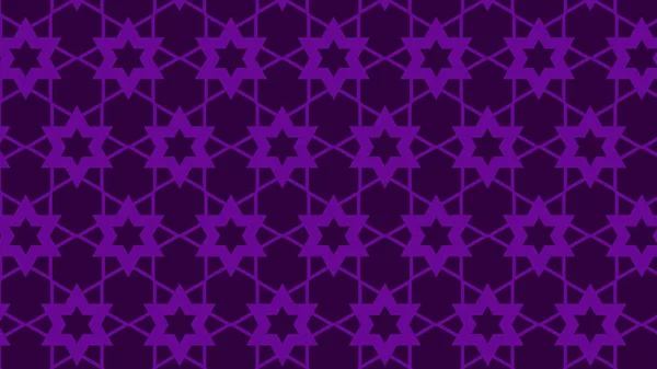 Roxo estrela fundo padrão ilustrador — Vetor de Stock