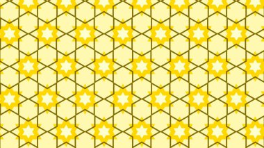 Yellow Star Background Pattern Graphic