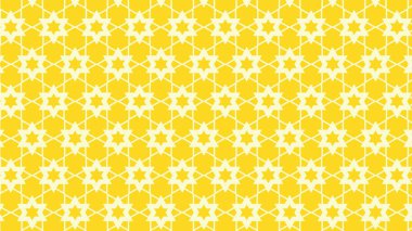 Yellow Seamless Stars Pattern Background